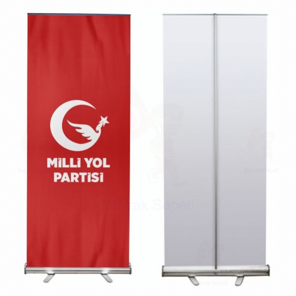 Krmz Milli Yol Partisi Roll Up ve Banner