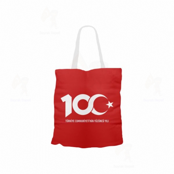 Krmz Trkiye Cumhuryetinin 100.Yl Bez anta