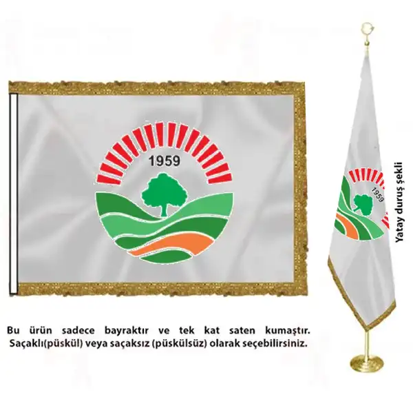 Kofaz Belediyesi Saten Kuma Makam Bayra Tasarm