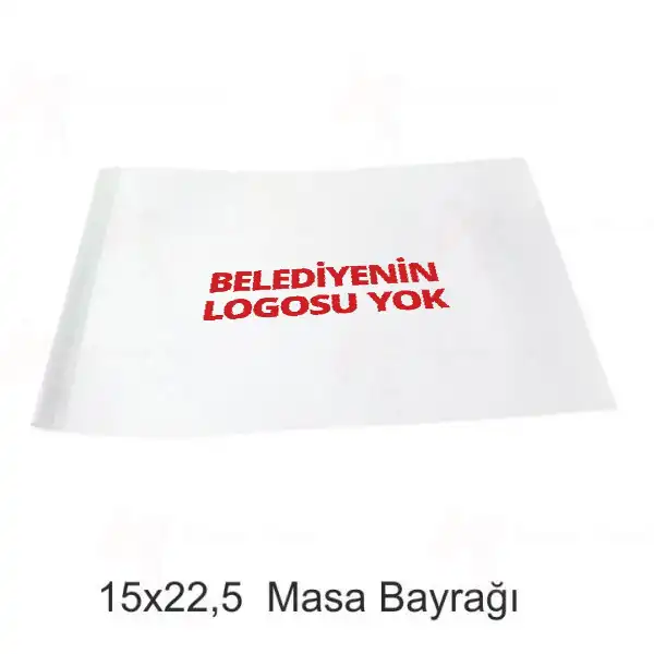 Kseceli Belediyesi Masa Bayraklar