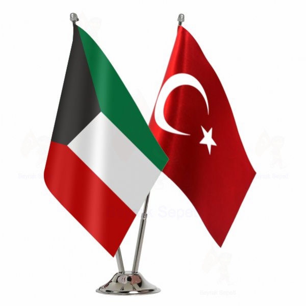 Kuveyt 2 Li Masa Bayraklar