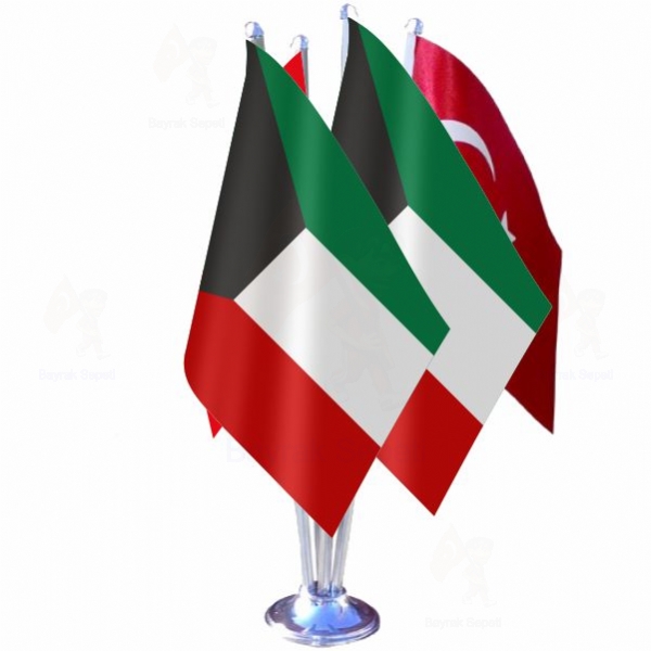 Kuveyt 4 L Masa Bayraklar