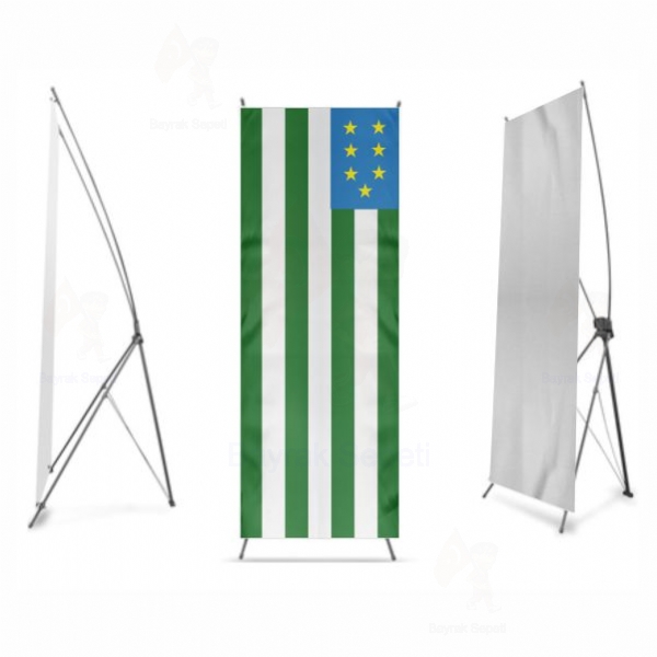 Kuzey Kafkasya Cumhuriyeti X Banner Bask retimi