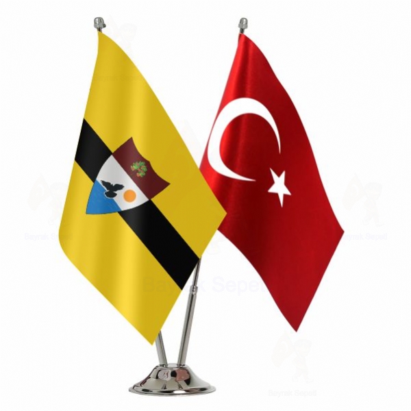 Liberland 2 Li Masa Bayraklar