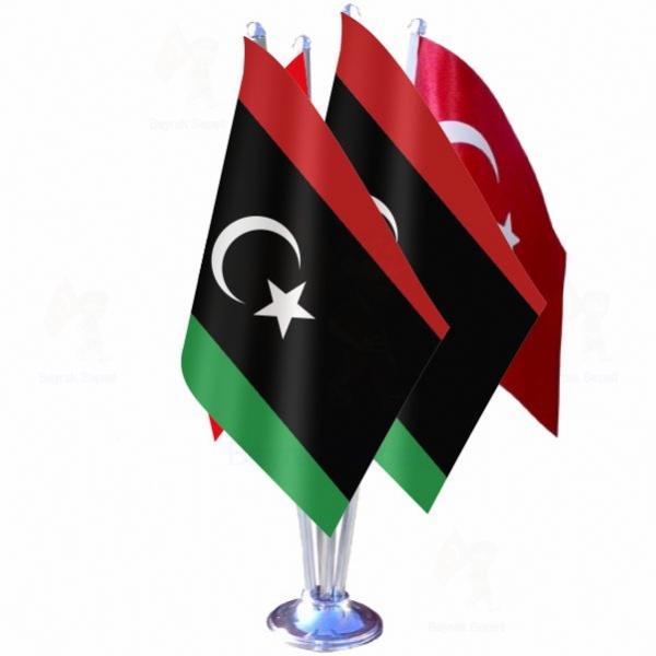 Libya 4 L Masa Bayraklar
