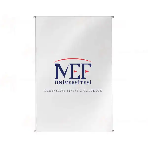MEF niversitesi Bina Cephesi Bayrak Resimleri