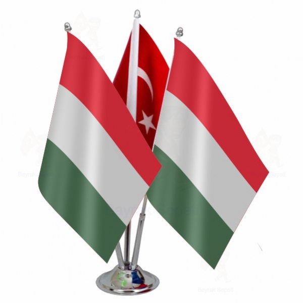Macaristan 3 L Masa Bayraklar