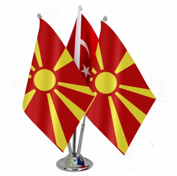 Makedonya 3 L Masa Bayraklar