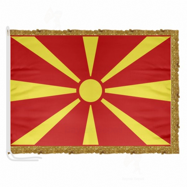 Makedonya Saten Kuma Makam Bayra