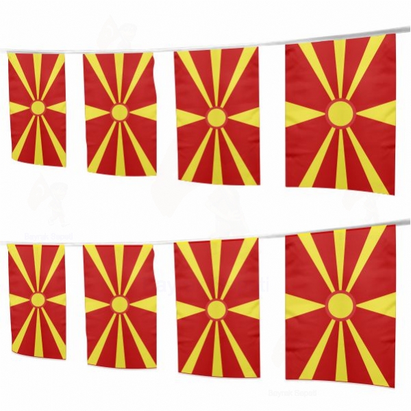 Makedonya pe Dizili Ssleme Bayraklar