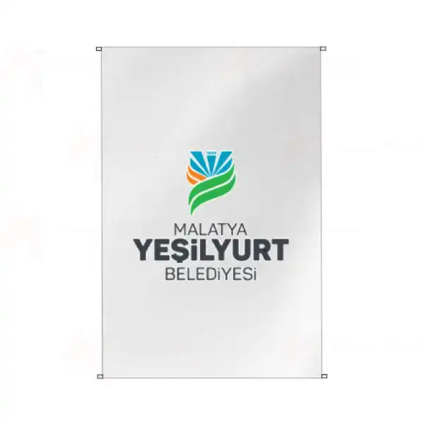 Malatya Yeilyurt Belediyesi Bina Cephesi Bayraklar