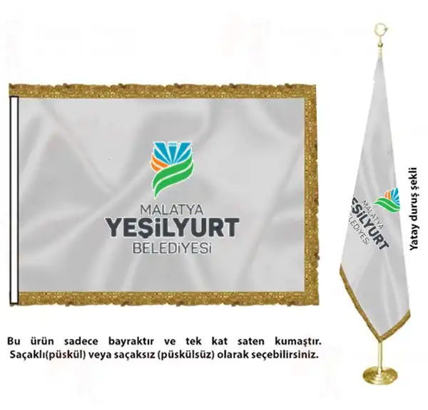 Malatya Yeilyurt Belediyesi Saten Kuma Makam Bayra Tasarm