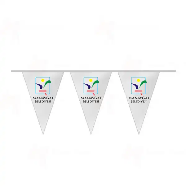 Manavgat Belediyesi İpe Dizili Üçgen Bayraklar