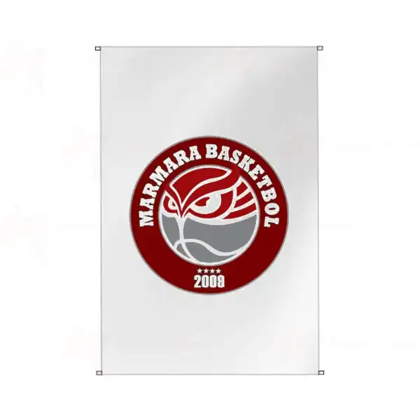 Marmara Basketbol Bina Cephesi Bayrak Tasarm