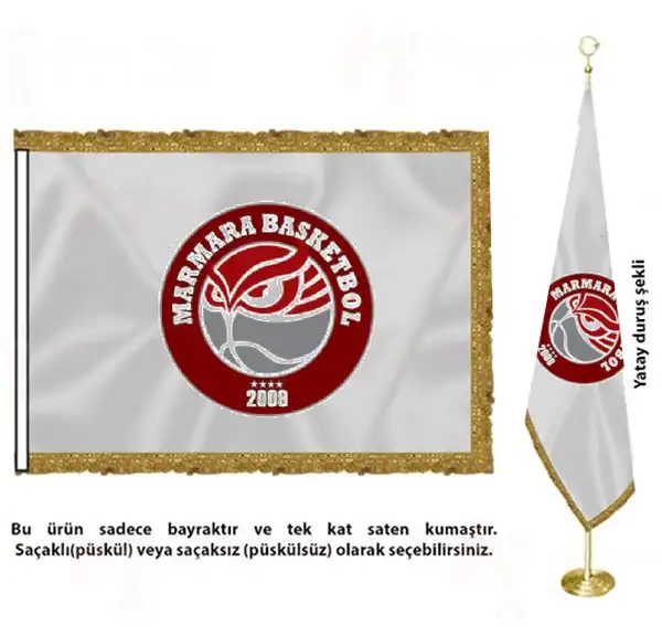 Marmara Basketbol Saten Kuma Makam Bayra Fiyatlar