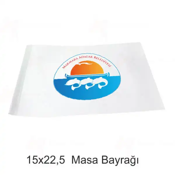 Marmara Belediyesi Masa Bayraklar