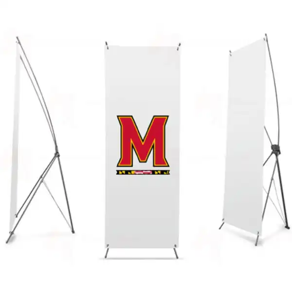 Maryland Terrapins Maryland niversitesi X Banner Bask retimi ve Sat