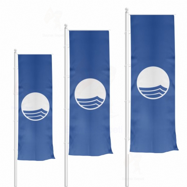 Mavi Deniz Dikey Gnder Bayraklar