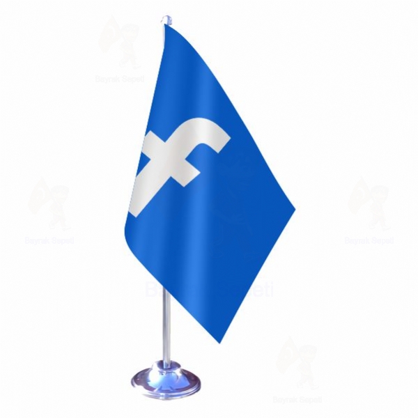 Mavi Facebook Tekli Masa Bayraklar