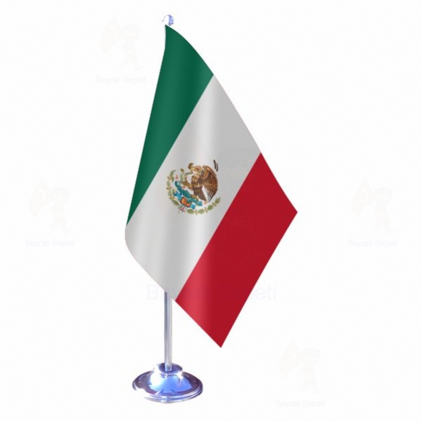 Meksika Tekli Masa Bayraklar