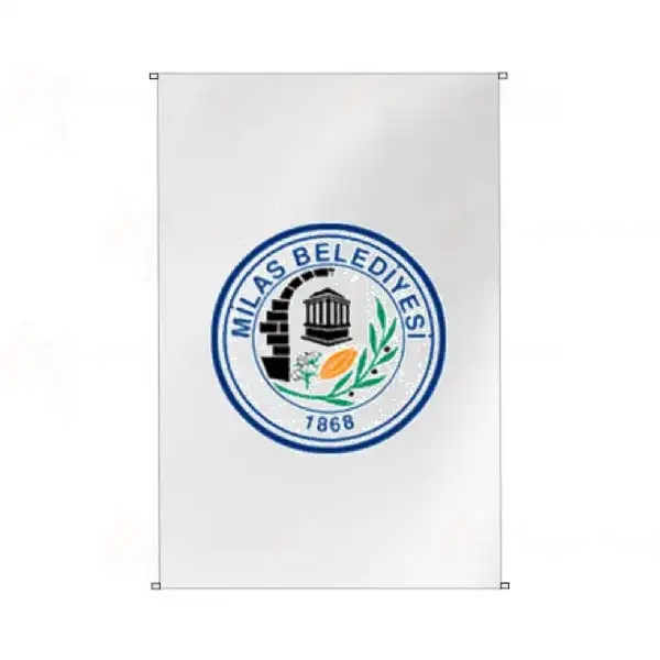 Milas Belediyesi Bina Cephesi Bayraklar