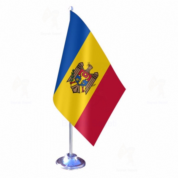 Moldova Tekli Masa Bayraklar