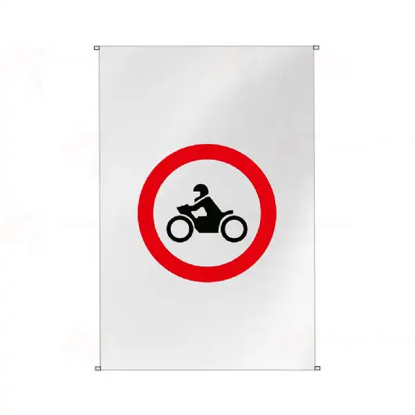 Motosiklet Giremez Bina Cephesi Bayraklar
