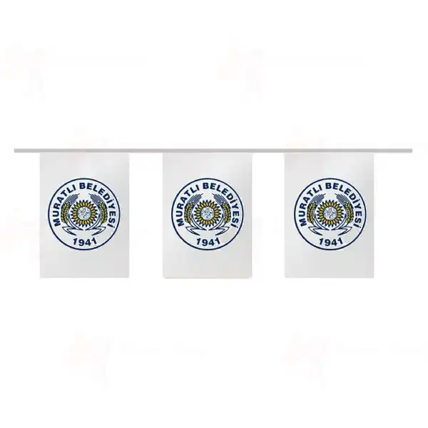 Muratlı Belediyesi İpe Dizili Süsleme Bayrakları