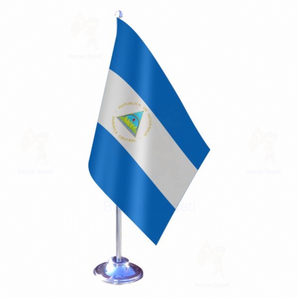 Nikaragua Tekli Masa Bayraklar