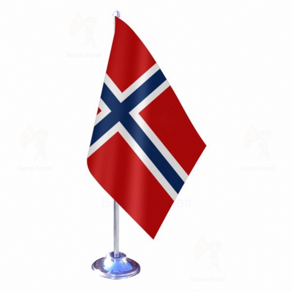 Norve Tekli Masa Bayraklar eitleri