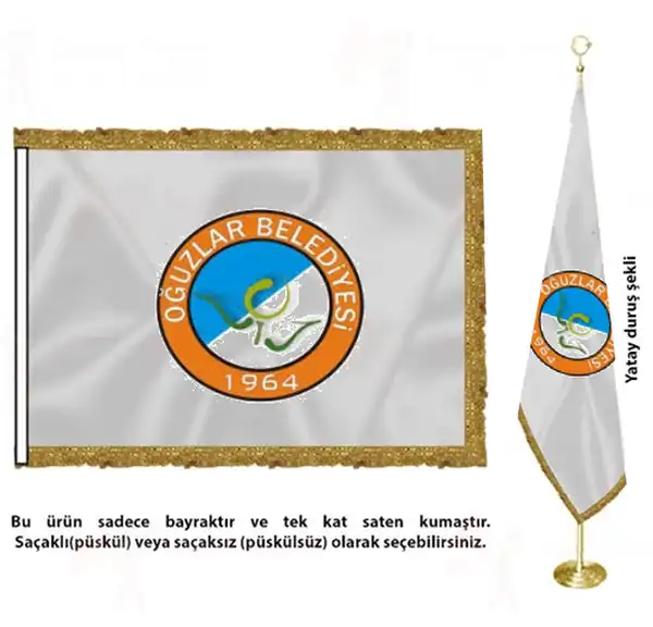 Ouzlar Belediyesi Saten Kuma Makam Bayra