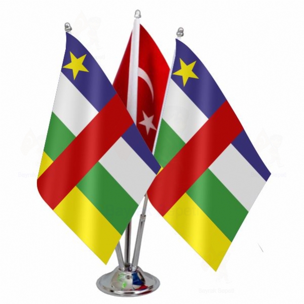 Orta Afrika Cumhuriyeti 3 L Masa Bayraklar