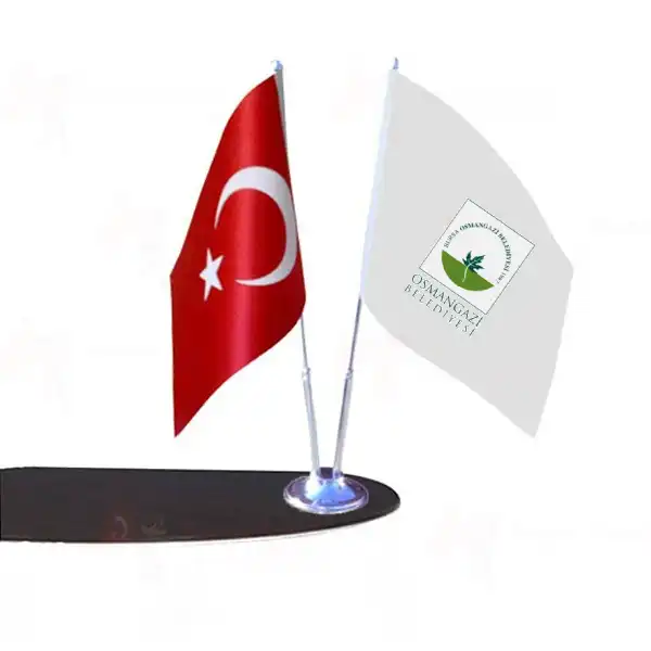 Osmangazi Belediyesi 2 Li Masa Bayraklar