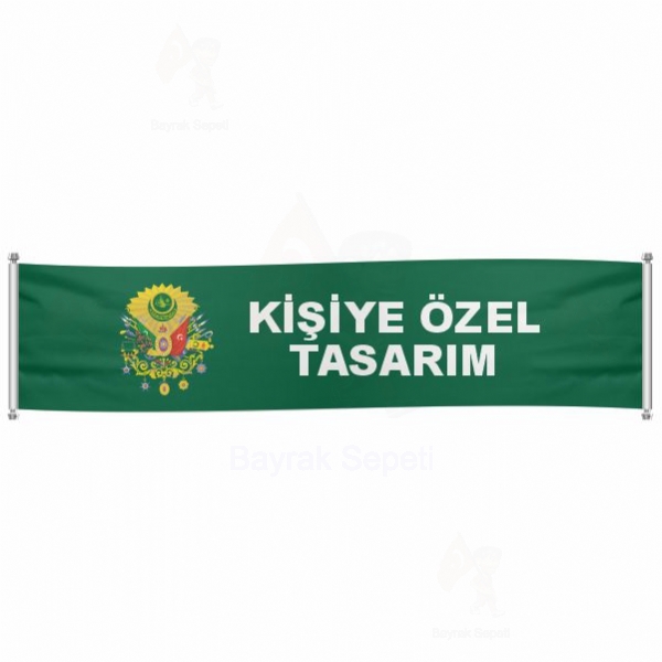 Osmanl Armas Yeil Pankartlar ve Afiler retimi ve Sat