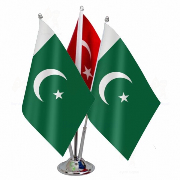 Pakistan 3 L Masa Bayraklar zellii