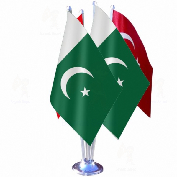 Pakistan 4 L Masa Bayraklar Satn Al