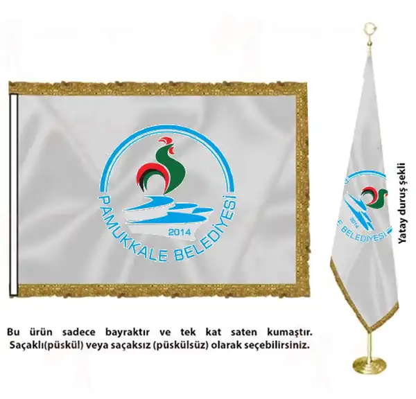 Pamukkale Belediyesi Saten Kuma Makam Bayra Toptan Alm