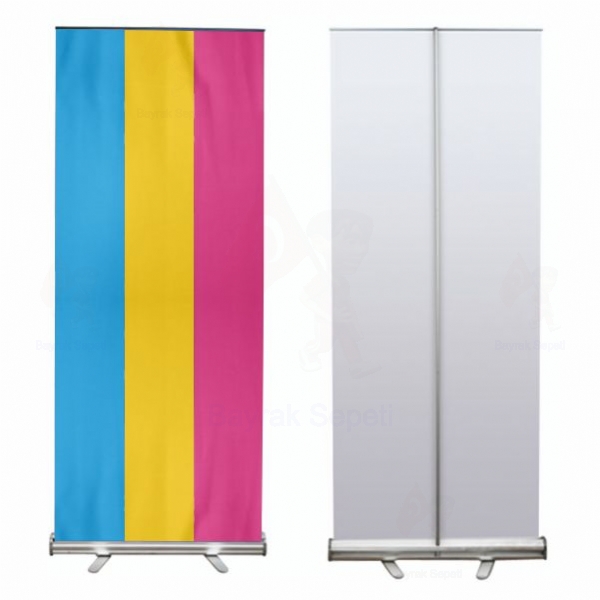 Pansexuality Pride Roll Up ve Banner