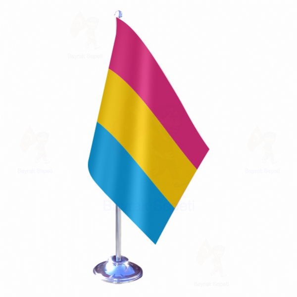 Pansexuality Pride Tekli Masa Bayraklar
