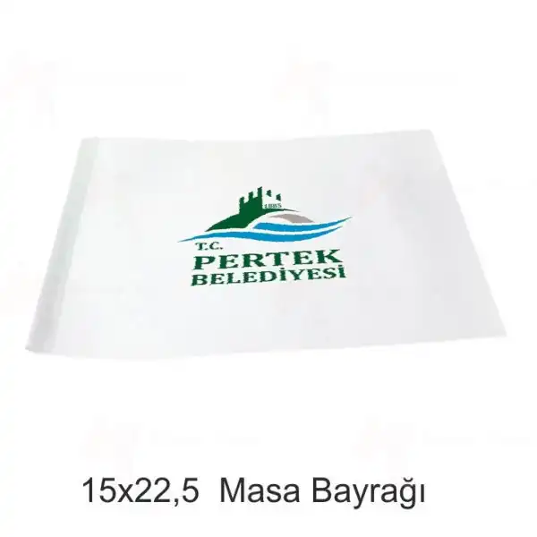 Pertek Belediyesi Masa Bayrakları
