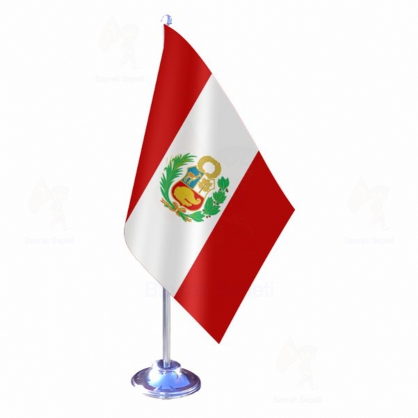 Peru Tekli Masa Bayraklar