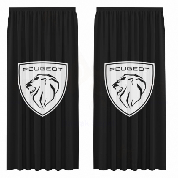 Peugeot Siyah Gnelik Saten Perde Resimleri