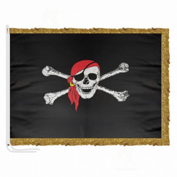 Pirate Bandana Saten Kuma Makam Bayra Satlar