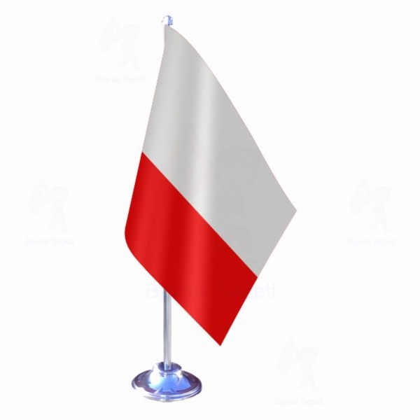 Polonya Tekli Masa Bayraklar Satan Yerler