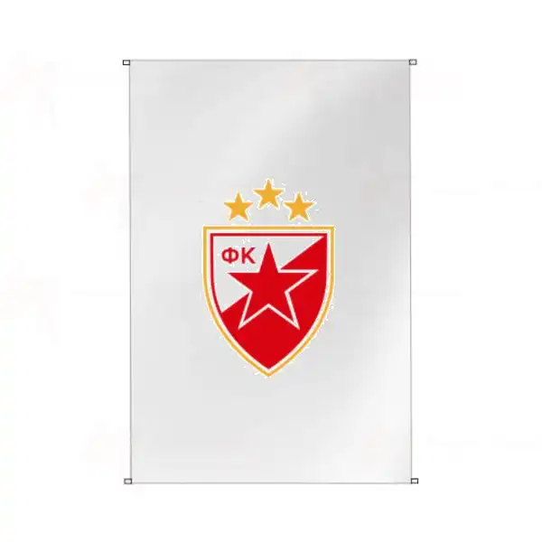 Red Star Belgrade Bina Cephesi Bayrak Satn Al