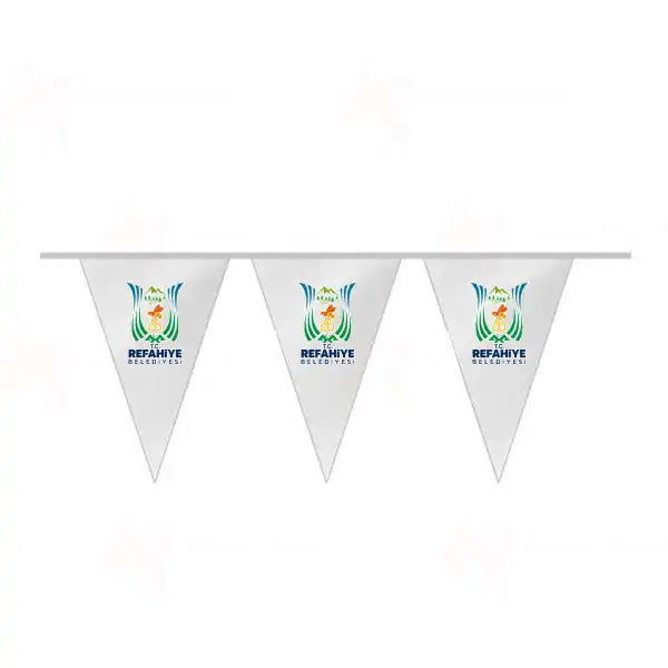 Refahiye Belediyesi İpe Dizili Üçgen Bayraklar