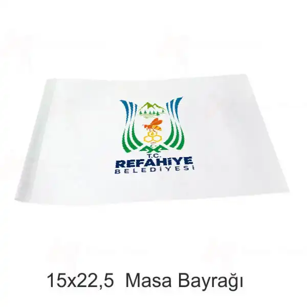Refahiye Belediyesi Masa Bayrakları