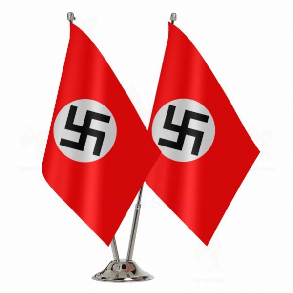 Reich Nazi Almanyas 2 li Masa Bayra