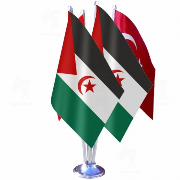 Sahra Demokratik Arap Cumhuriyeti 4 L Masa Bayraklar