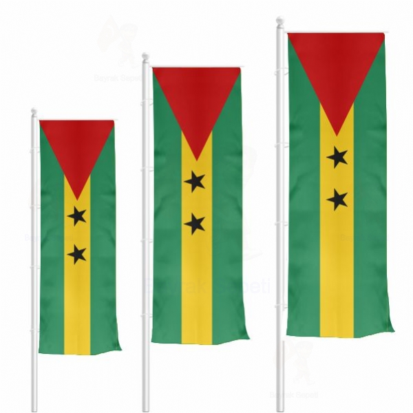 Sao Tome ve Principe Dikey Gnder Bayrak lleri